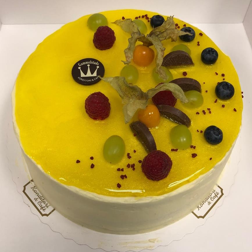 Citronmousse-tårta