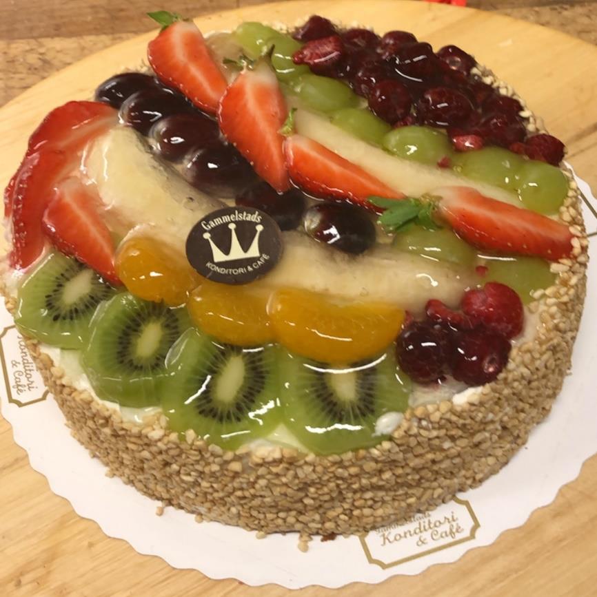 Gammeldags frukttårta-tårta